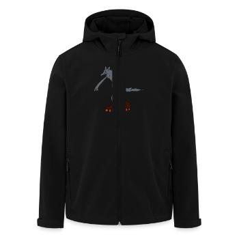 Wolf - Recycelte Männer Softshell-Jacke von Stanley/Stella - Schwarz - Vorne - AI Model Male 185 light (185cm)
