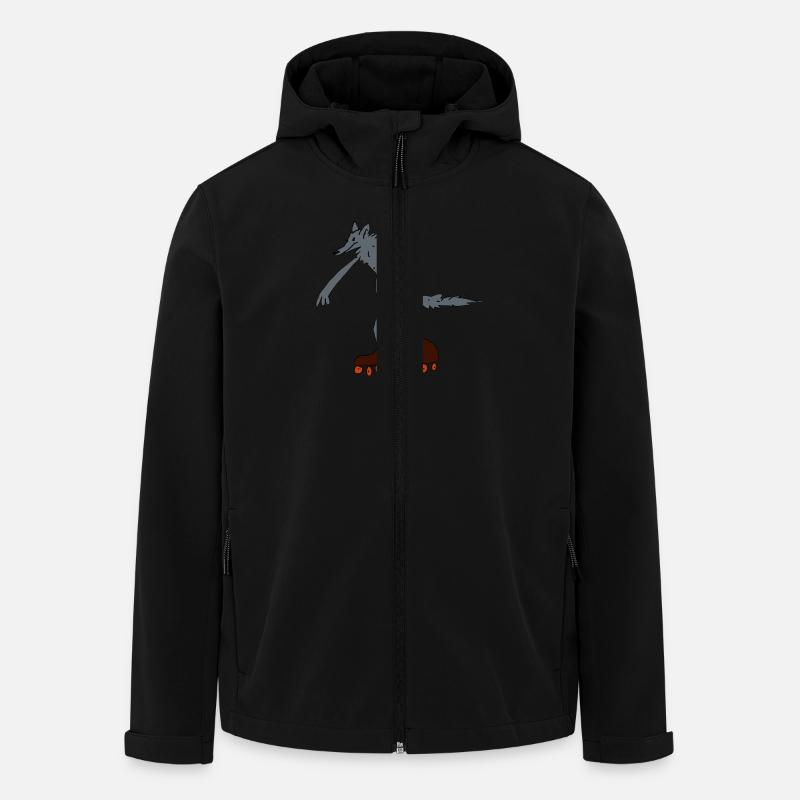 Wolf - Recycelte Männer Softshell-Jacke von Stanley/Stella - Schwarz