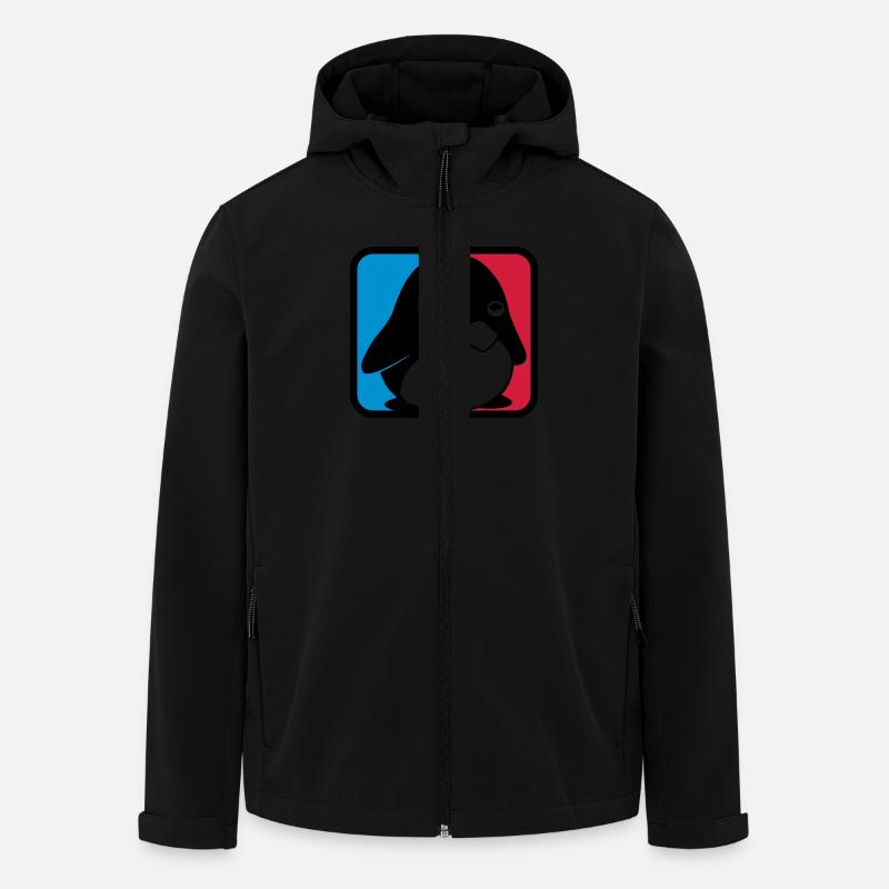 TUX Leauge, LINUX - Recycelte Männer Softshell-Jacke von Stanley/Stella - Schwarz