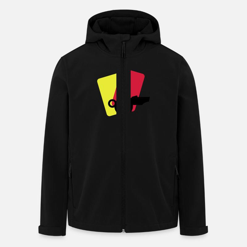 shiri equipment / referee stuff (2c) - Recycelte Männer Softshell-Jacke von Stanley/Stella - Schwarz