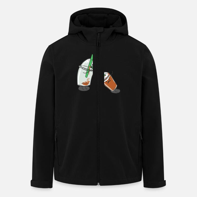 Milkshakes - Recycelte Männer Softshell-Jacke von Stanley/Stella - Schwarz