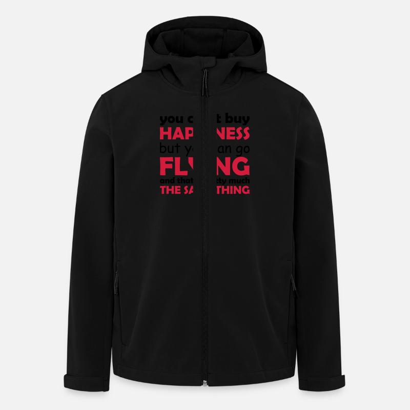 happiness flying - Recycelte Männer Softshell-Jacke von Stanley/Stella - Schwarz