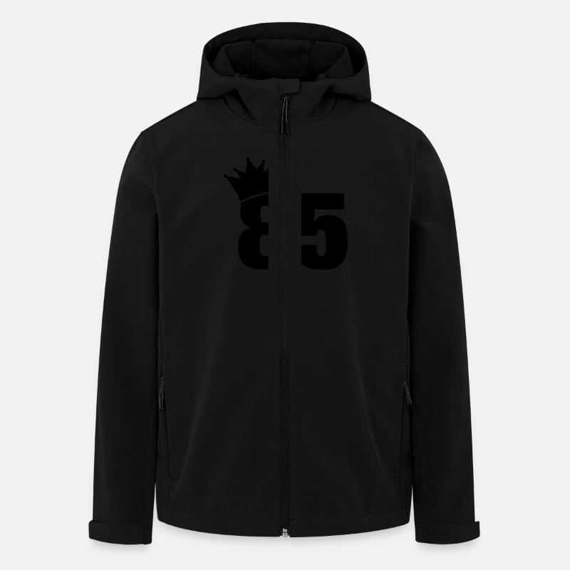 85_krone_f1 - Recycelte Männer Softshell-Jacke von Stanley/Stella - Schwarz