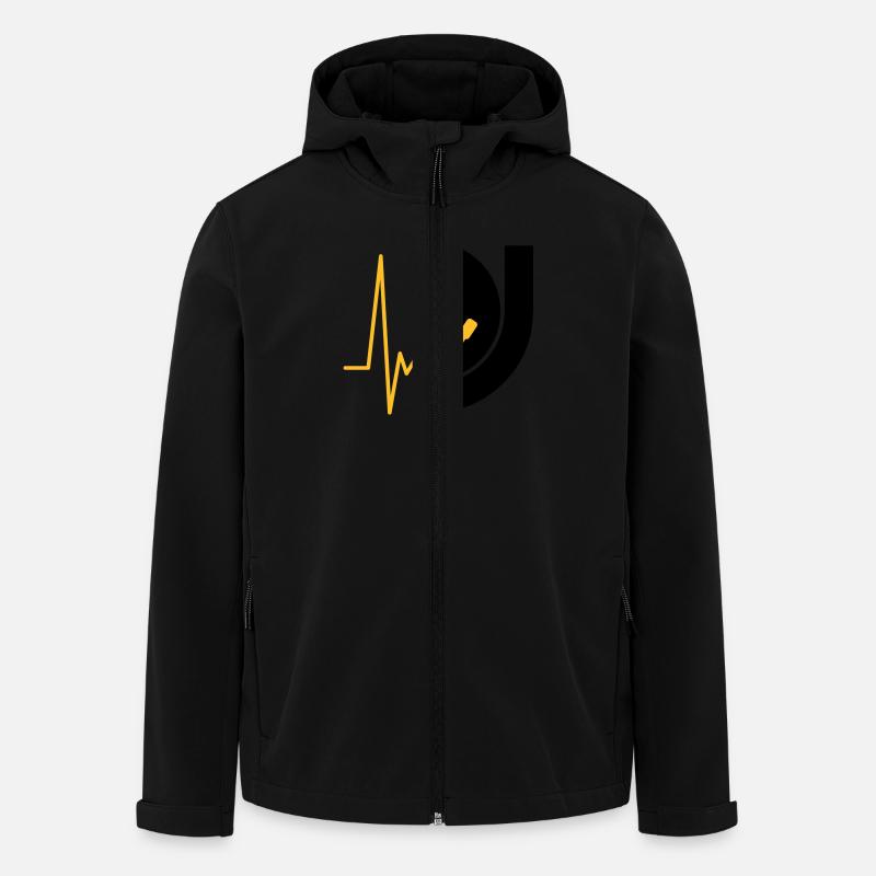 music_pulse_dj - Recycelte Männer Softshell-Jacke von Stanley/Stella - Schwarz