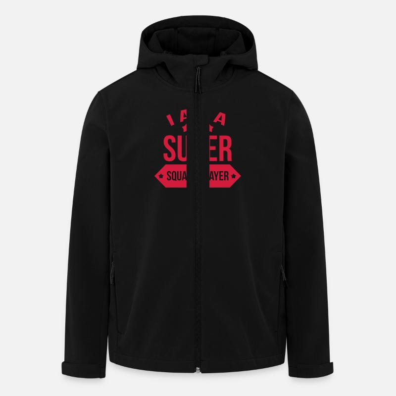 Super Squash Player / Sport - Recycelte Männer Softshell-Jacke von Stanley/Stella - Schwarz
