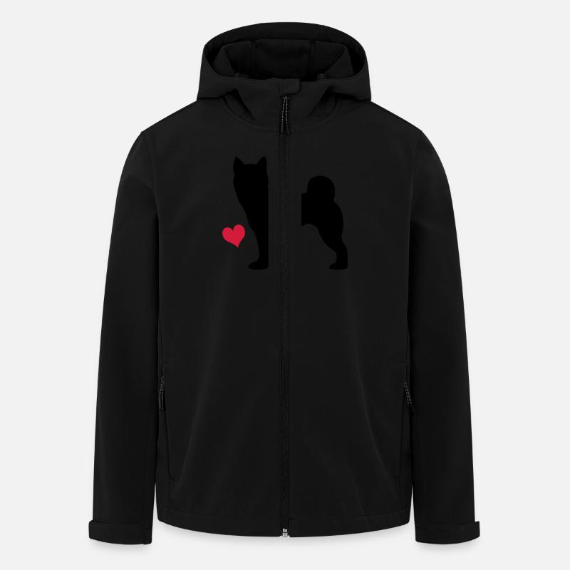 Shiba Inu - Recycelte Männer Softshell-Jacke von Stanley/Stella - Schwarz