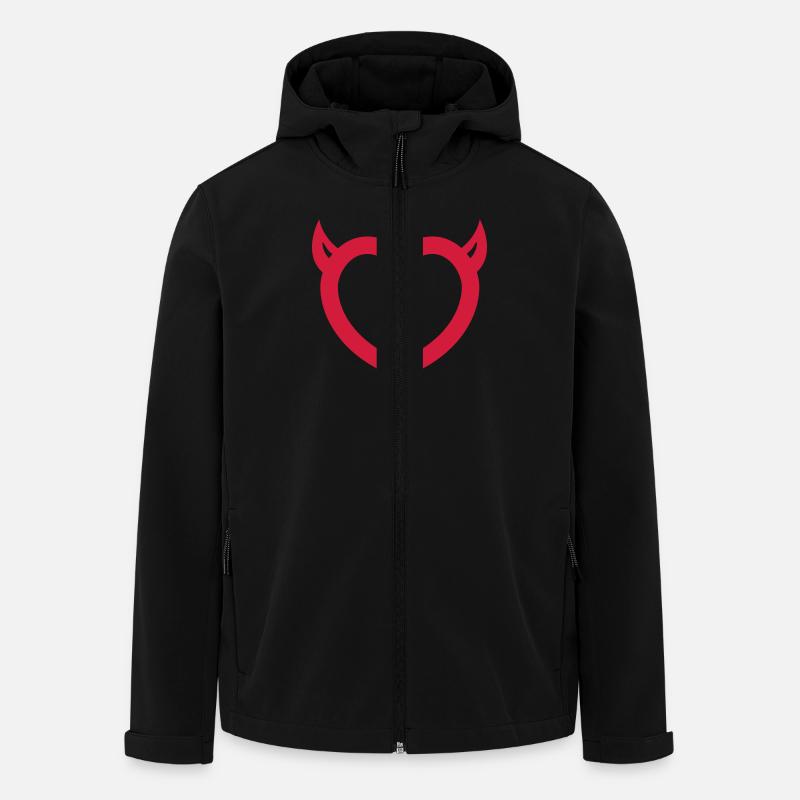 devil - Men’s Recycled Softshell Jacket by Stanley/Stella - black