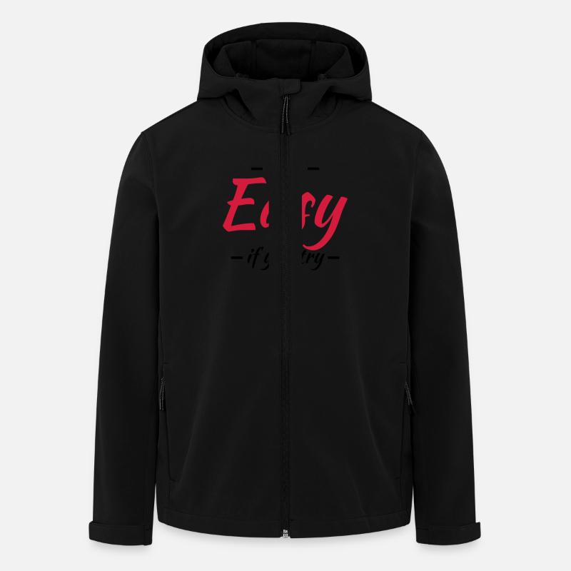 It's easy if you try - Recycelte Männer Softshell-Jacke von Stanley/Stella - Schwarz