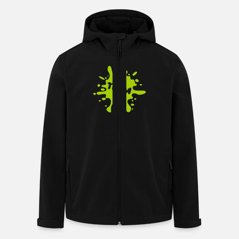 team klecks splatter - Recycelte Männer Softshell-Jacke von Stanley/Stella - Schwarz