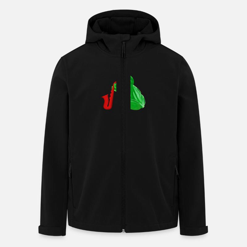 Saxofrog - Recycelte Männer Softshell-Jacke von Stanley/Stella - Schwarz