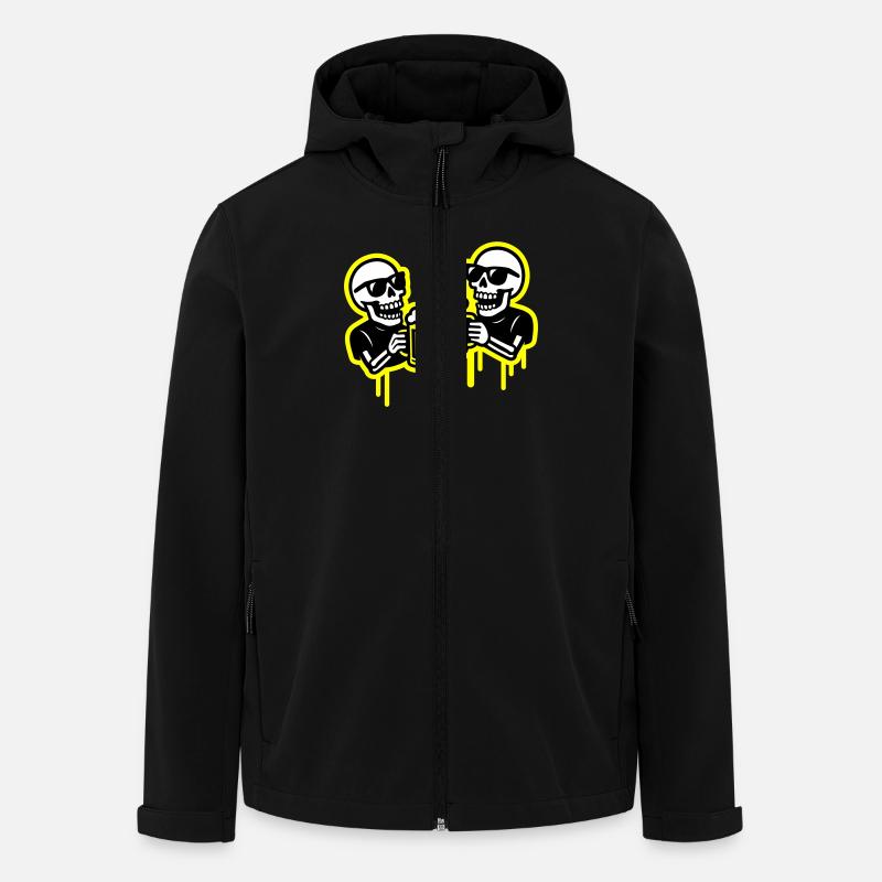 Skeleton Party Beer Team - Veste softshell homme en polyester recyclé Stanley/Stella - noir