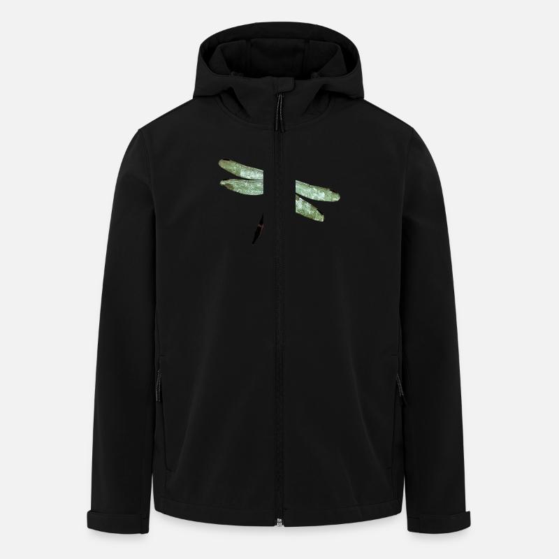 Libelle - Recycelte Männer Softshell-Jacke von Stanley/Stella - Schwarz