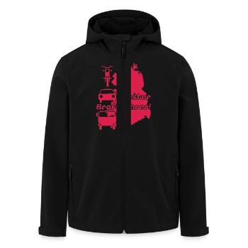 Bester Kraftfahrer Ostdeutschland - Recycelte Männer Softshell-Jacke von Stanley/Stella - Schwarz - Vorne - AI Model Male 185 light (185cm)