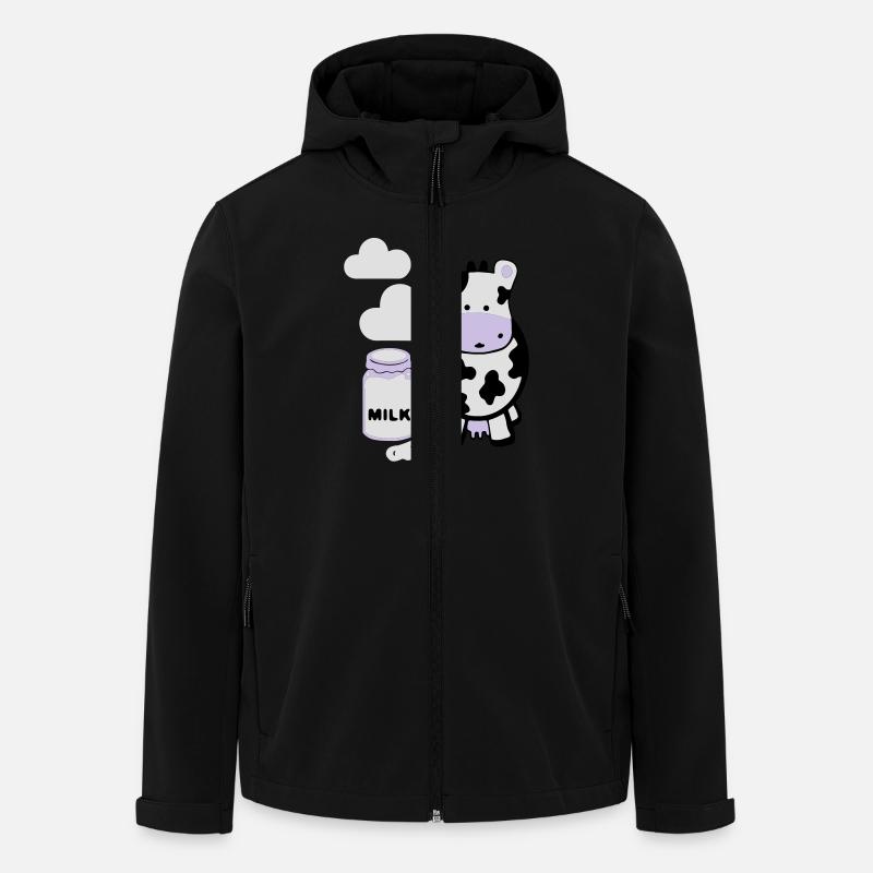 kuh milk - Men’s Recycled Softshell Jacket by Stanley/Stella - black