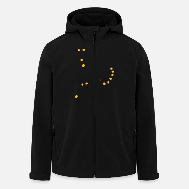 astronomy_orion - Men’s Recycled Softshell Jacket by Stanley/Stella - black