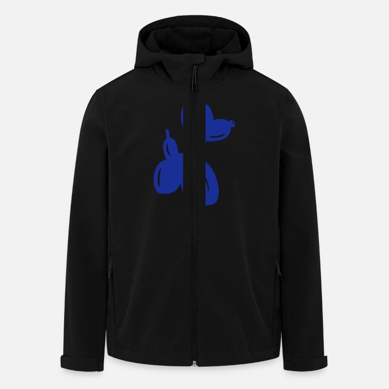Luftballon-Hund - Recycelte Männer Softshell-Jacke von Stanley/Stella - Schwarz