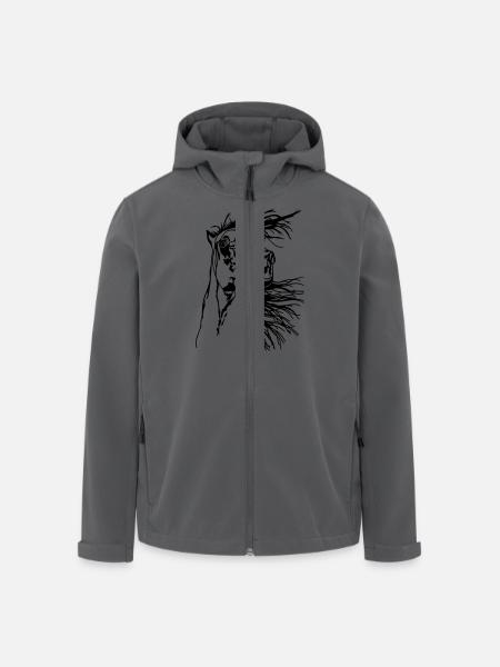 Araber im Wind - Recycelte Männer Softshell-Jacke von Stanley/Stella - Schwarz