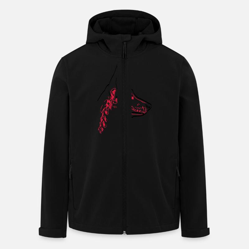 Hunde Skull - Recycelte Männer Softshell-Jacke von Stanley/Stella - Schwarz