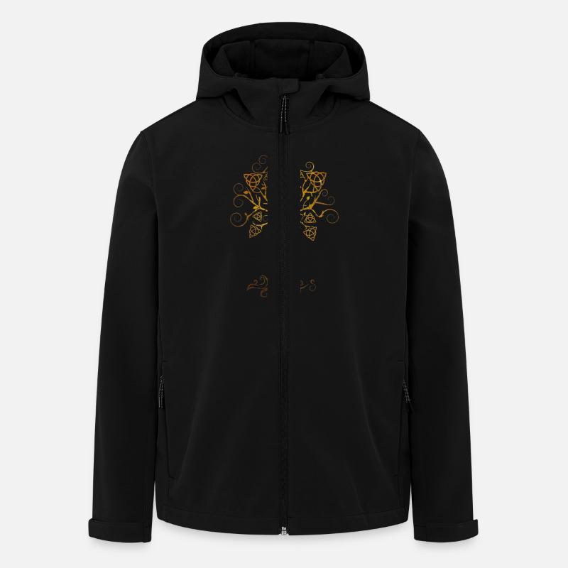 arbre phare brocéliande spirit - Veste softshell homme en polyester recyclé Stanley/Stella - noir