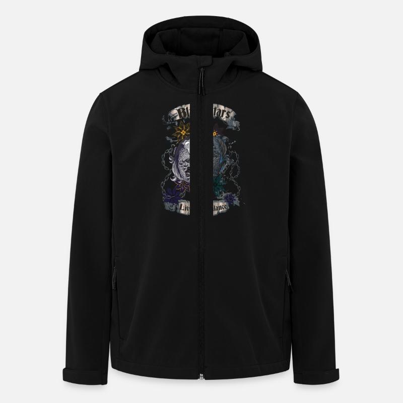 Black Stars - Recycelte Männer Softshell-Jacke von Stanley/Stella - Schwarz