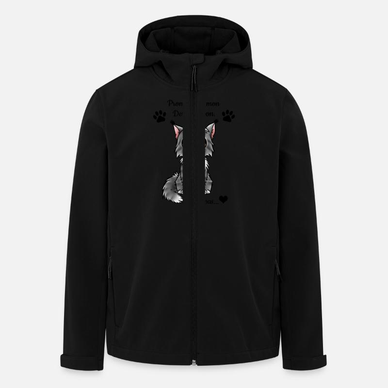 Maine Coon - Black Silver - Veste softshell homme en polyester recyclé Stanley/Stella - noir