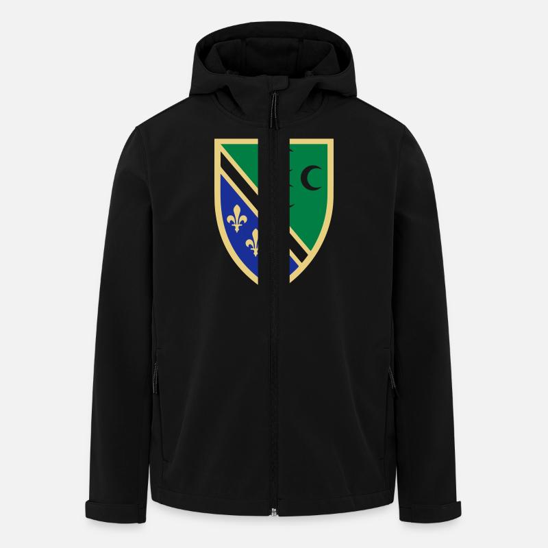 sandzak_emblem - Recycelte Männer Softshell-Jacke von Stanley/Stella - Schwarz
