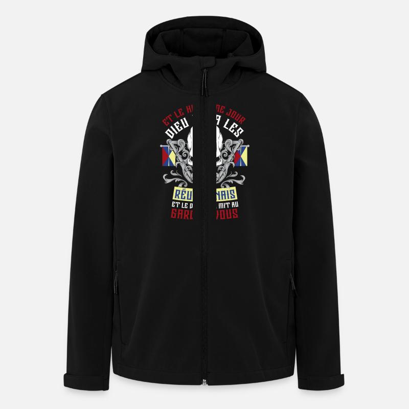 Réunion 8ème Jour - Veste softshell homme en polyester recyclé Stanley/Stella - noir