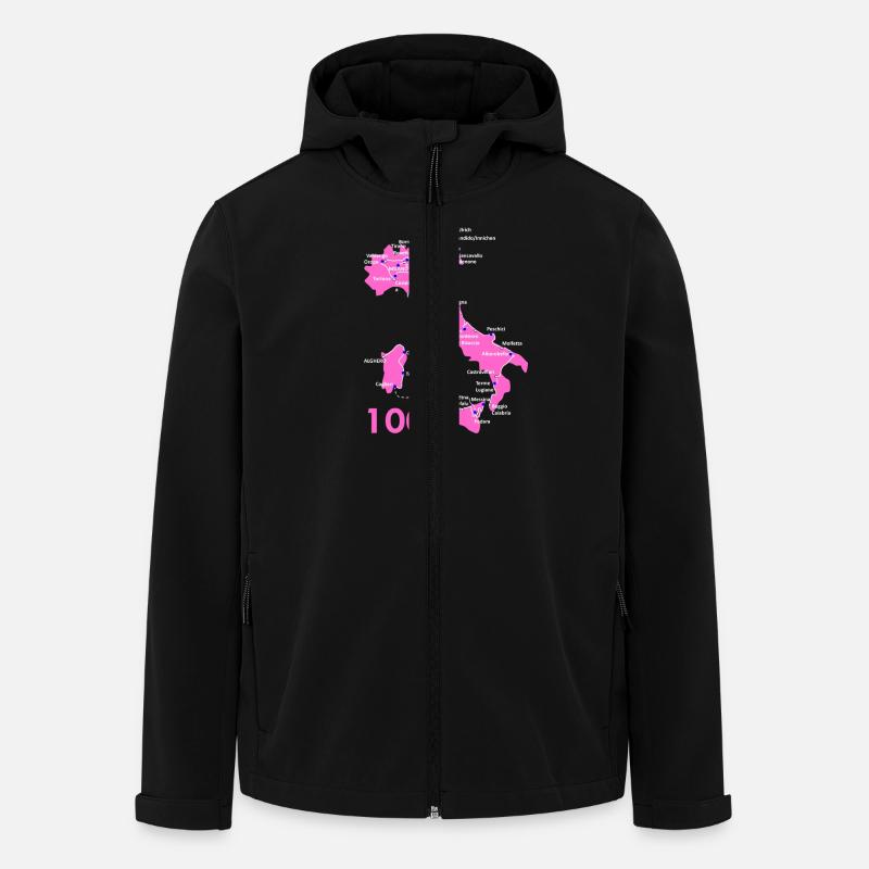 Giro d'Italia route 100 - Men’s Recycled Softshell Jacket by Stanley/Stella - black