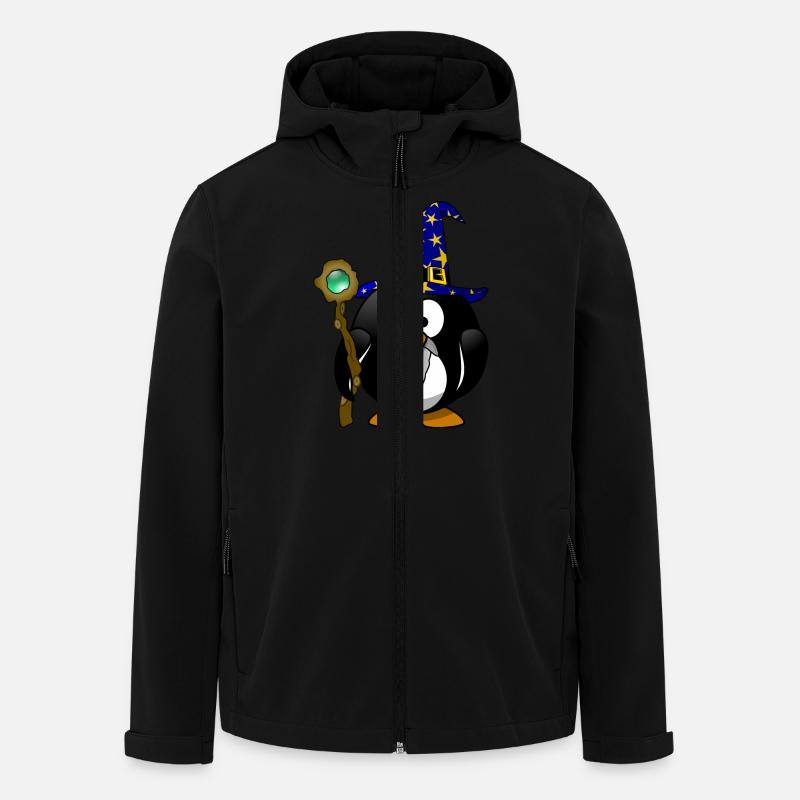 penguin95 - Men’s Recycled Softshell Jacket by Stanley/Stella - black