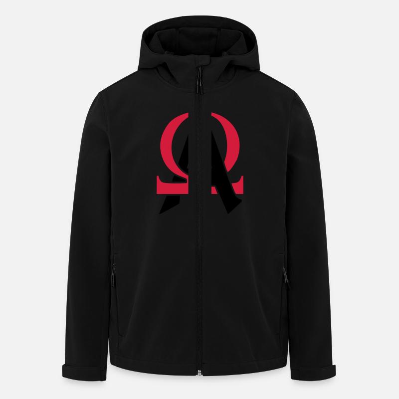 ALPHA & OMEGA - Recycelte Männer Softshell-Jacke von Stanley/Stella - Schwarz