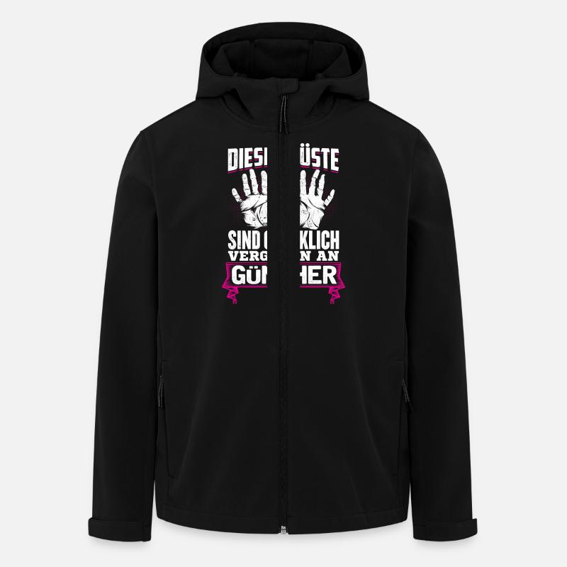 GÜNTHER - Brüste - Recycelte Männer Softshell-Jacke von Stanley/Stella - Schwarz