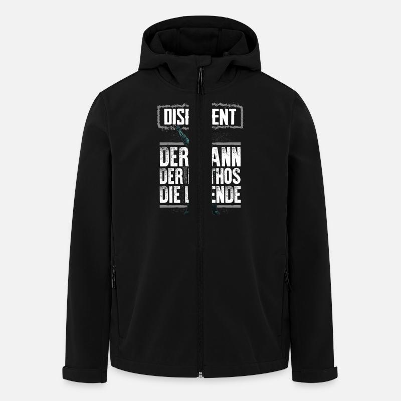 DISPONENT - Mythos - Recycelte Männer Softshell-Jacke von Stanley/Stella - Schwarz