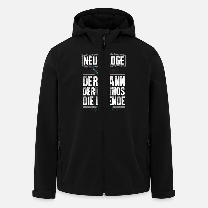 NEUROLOGE - Mythos - Recycelte Männer Softshell-Jacke von Stanley/Stella - Schwarz