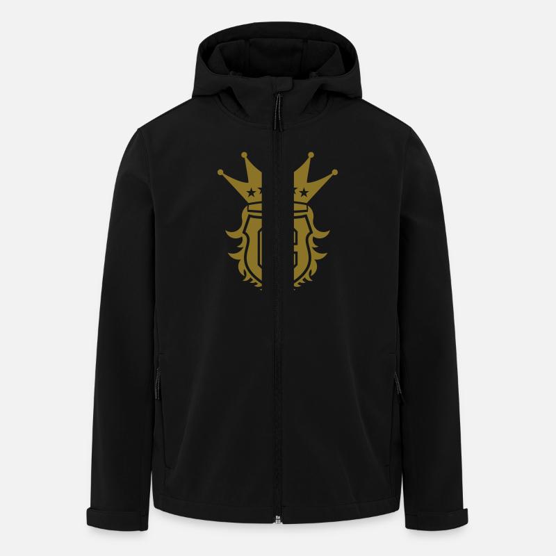 C Crest - Recycelte Männer Softshell-Jacke von Stanley/Stella - Schwarz
