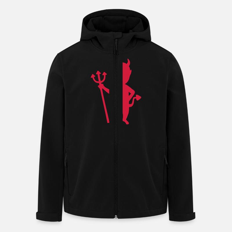 Devil - Men’s Recycled Softshell Jacket by Stanley/Stella - black