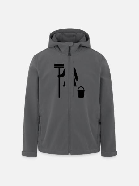 Putzfrau - Recycelte Männer Softshell-Jacke von Stanley/Stella - Schwarz