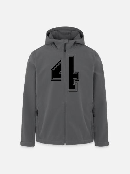 4_number_4_(s31) - Men’s Recycled Softshell Jacket by Stanley/Stella - black
