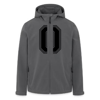 0_number_0_(s31) - Men’s Recycled Softshell Jacket by Stanley/Stella - black - Front - AI Model Male 185 light (185cm)