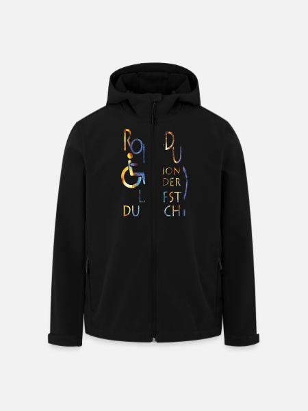 Rollst du schon farbig - Recycelte Männer Softshell-Jacke von Stanley/Stella - Schwarz