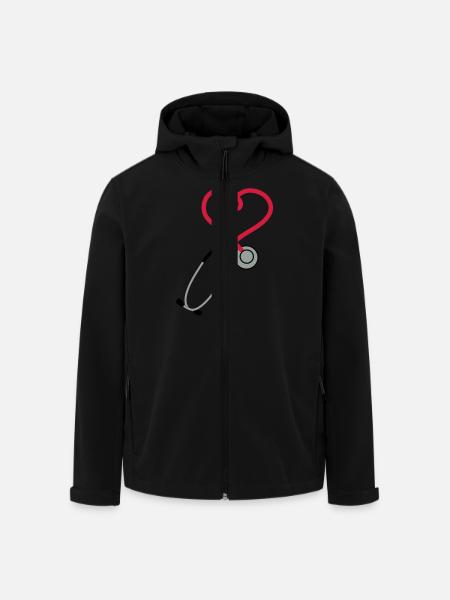 stethoscope_sp7 - Men’s Recycled Softshell Jacket by Stanley/Stella - black