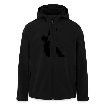 poison drunk booze oil Petrol Diesel fuel canister - Men’s Recycled Softshell Jacket by Stanley/Stella - black - Front - AI Model Male 185 light (185cm)