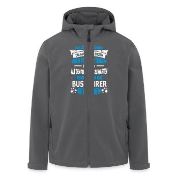 busfahrer - Recycelte Männer Softshell-Jacke von Stanley/Stella - Anthrazit - Vorne - AI Model Male 185 light (185cm)