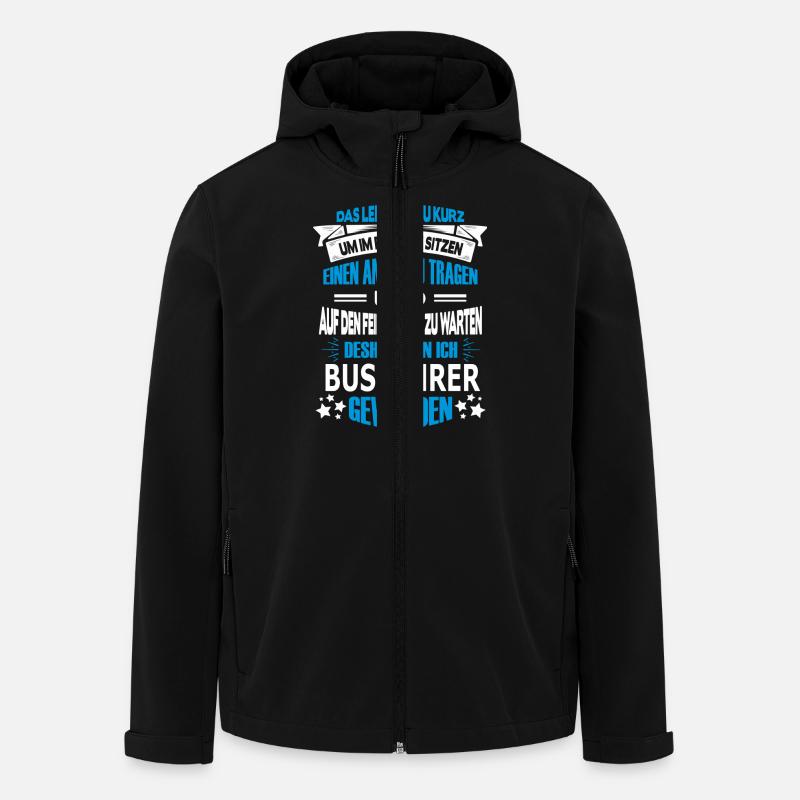 busfahrer - Recycelte Männer Softshell-Jacke von Stanley/Stella - Schwarz