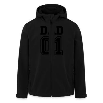 Père - Veste softshell homme en polyester recyclé Stanley/Stella - noir - Devant - AI Model Male 185 light (185cm)
