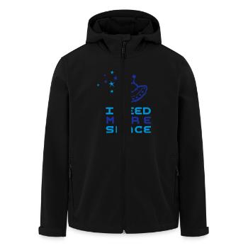 Space-T-Shirt - Recycelte Männer Softshell-Jacke von Stanley/Stella - Schwarz - Vorne - AI Model Male 185 light (185cm)