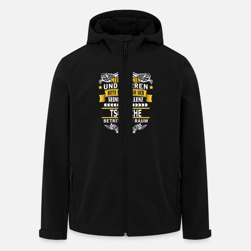 TSCHECHE - Recycelte Männer Softshell-Jacke von Stanley/Stella - Schwarz