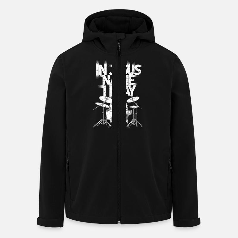 Dynamique dans le culte - Veste softshell homme en polyester recyclé Stanley/Stella - noir