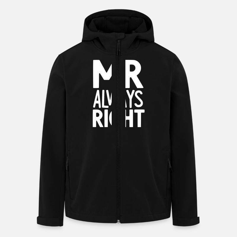 Mr Always Right - Men’s Recycled Softshell Jacket by Stanley/Stella - black