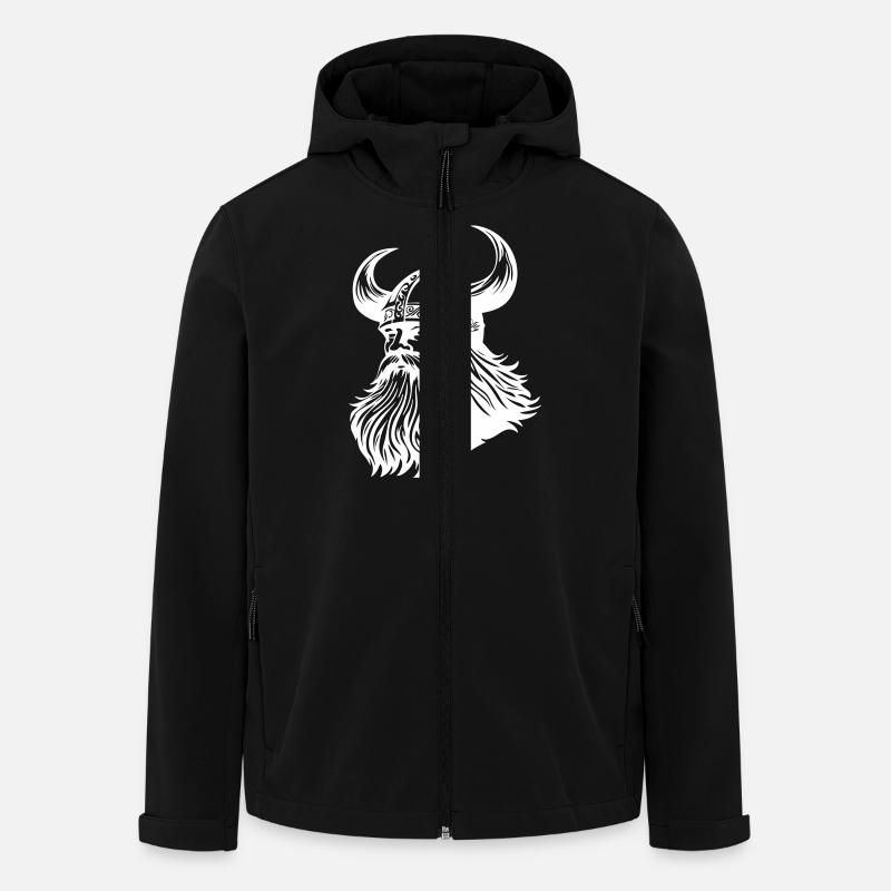 Viking Warrior Odin - Men’s Recycled Softshell Jacket by Stanley/Stella - black