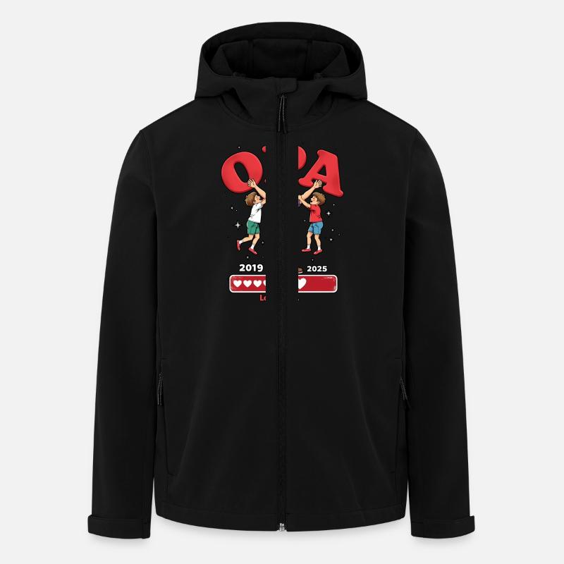 Opa Loading - 2019/2015 - Recycelte Männer Softshell-Jacke von Stanley/Stella - Schwarz